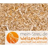 64 x 20 = 1280 kg Meinstreu Weizenstroh auf 2 Paletten (10,60 EUR / Beutel)